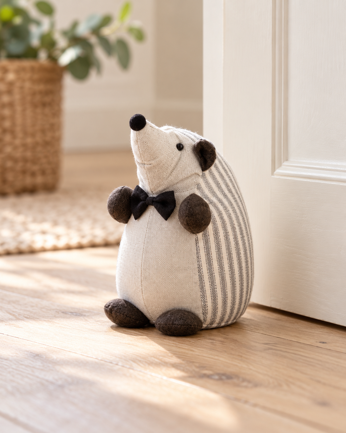 Striped Hedgehog Doorstop