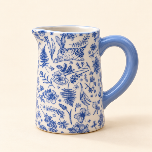 Blue Hare Country Jug
