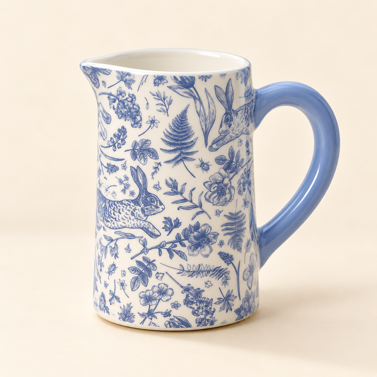 Blue Hare Country Jug