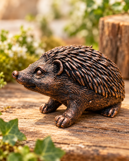 Miniature Bronze Hedgehog Ornament