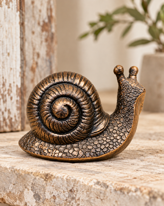 Miniature Bronze Snail Ornament